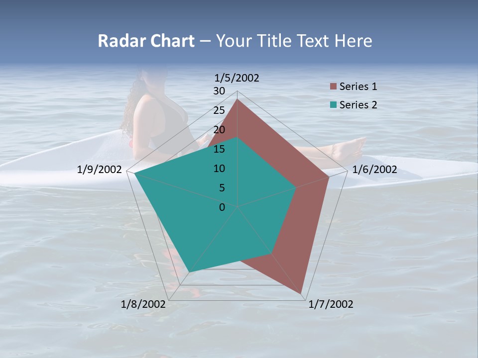 Teenage Girl In A Canoe PowerPoint Template