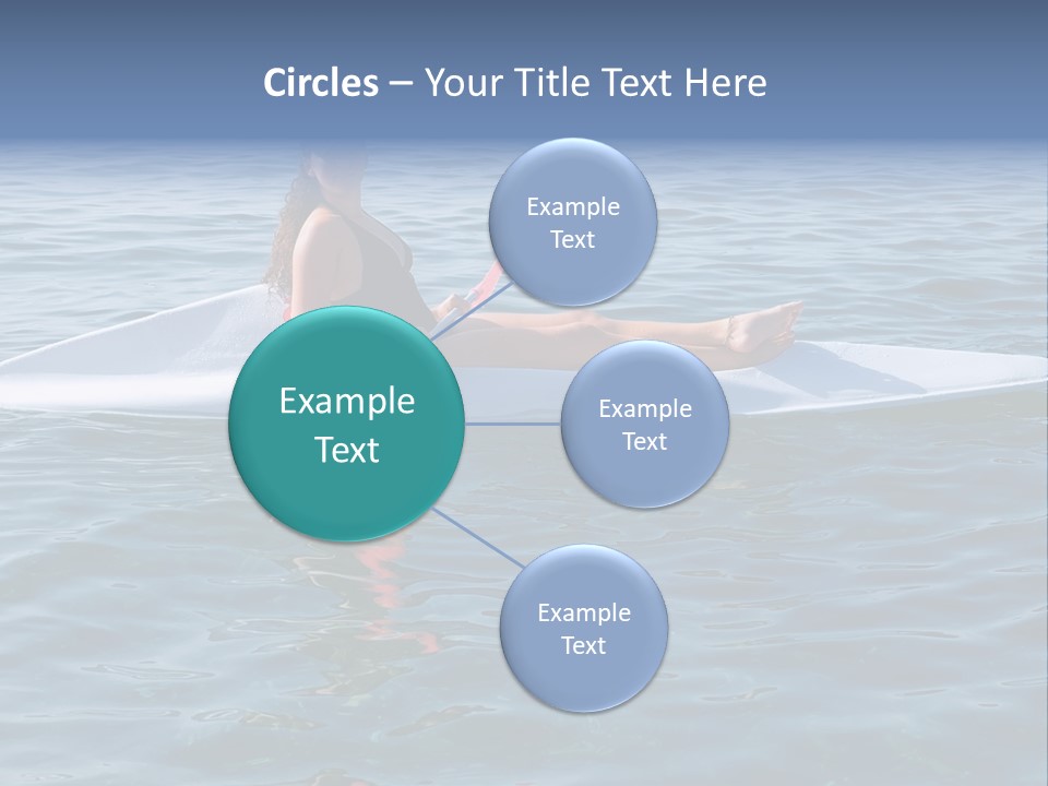 Teenage Girl In A Canoe PowerPoint Template