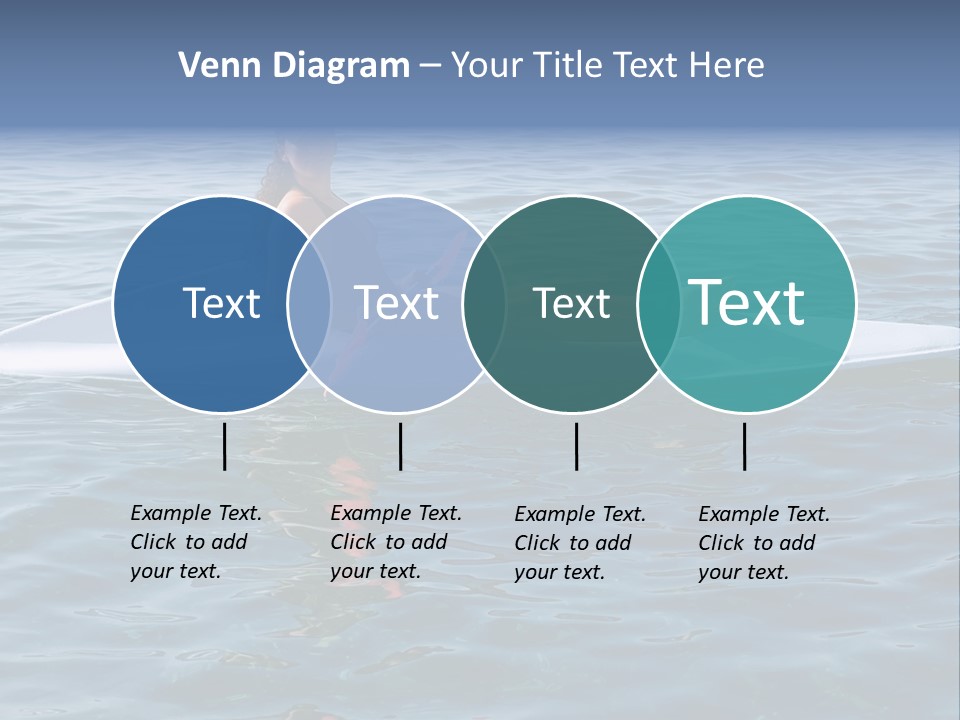 Teenage Girl In A Canoe PowerPoint Template