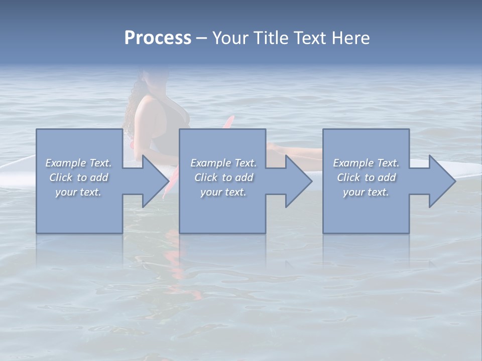 Teenage Girl In A Canoe PowerPoint Template