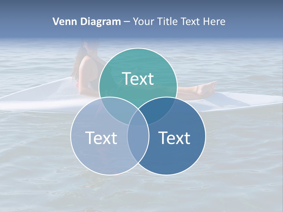 Teenage Girl In A Canoe PowerPoint Template