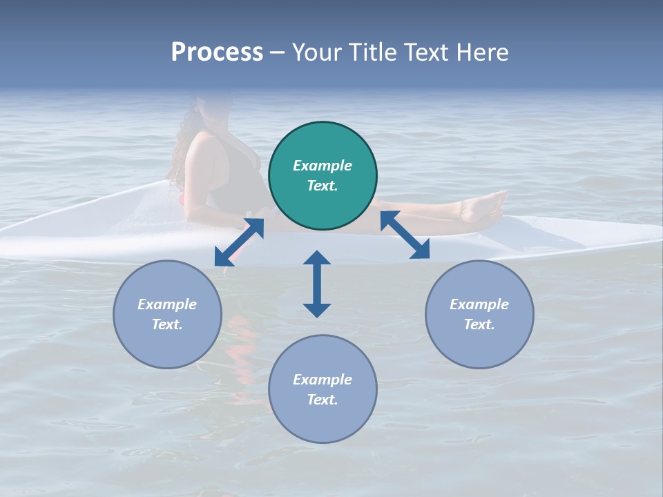 Teenage Girl In A Canoe PowerPoint Template