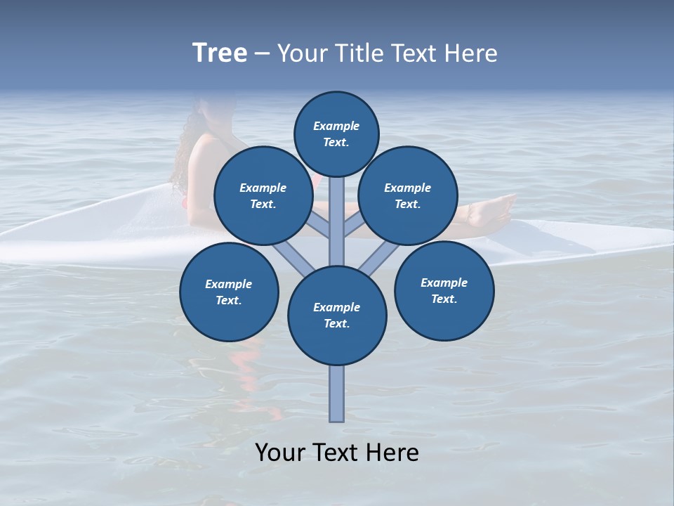 Teenage Girl In A Canoe PowerPoint Template