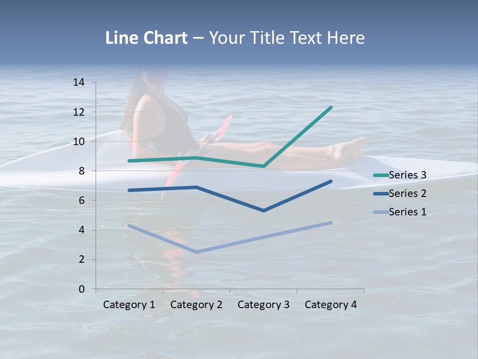 Teenage Girl In A Canoe PowerPoint Template