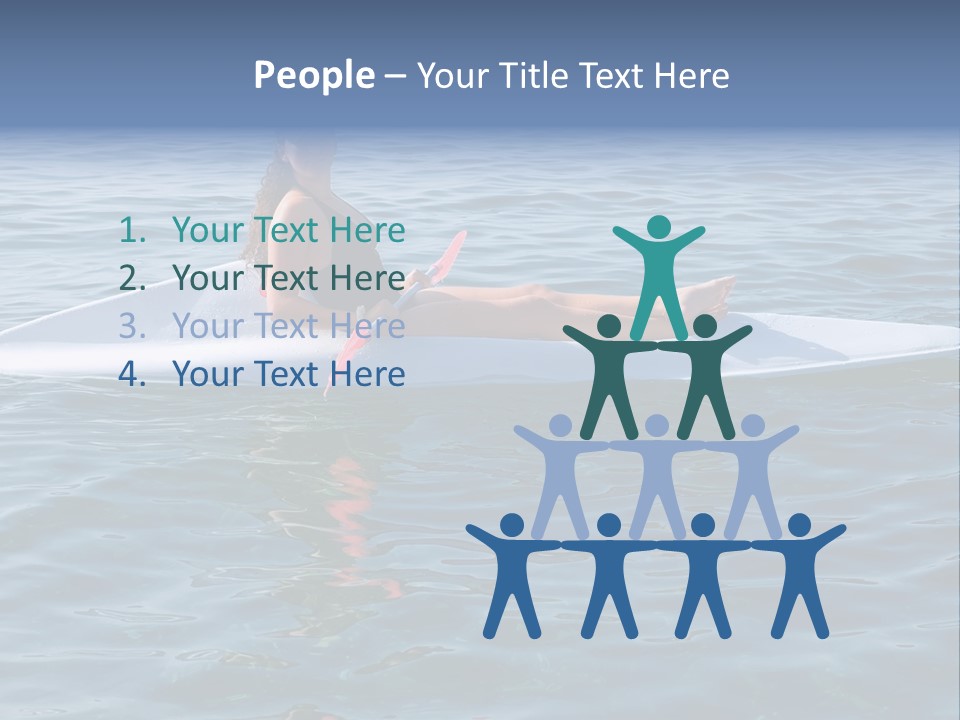 Teenage Girl In A Canoe PowerPoint Template