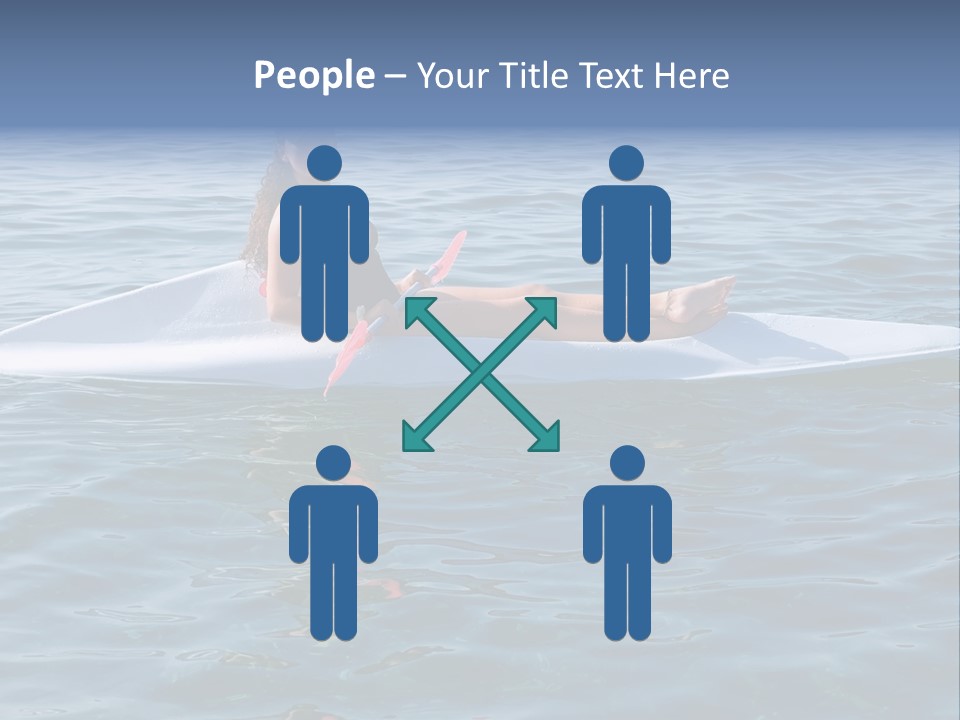 Teenage Girl In A Canoe PowerPoint Template