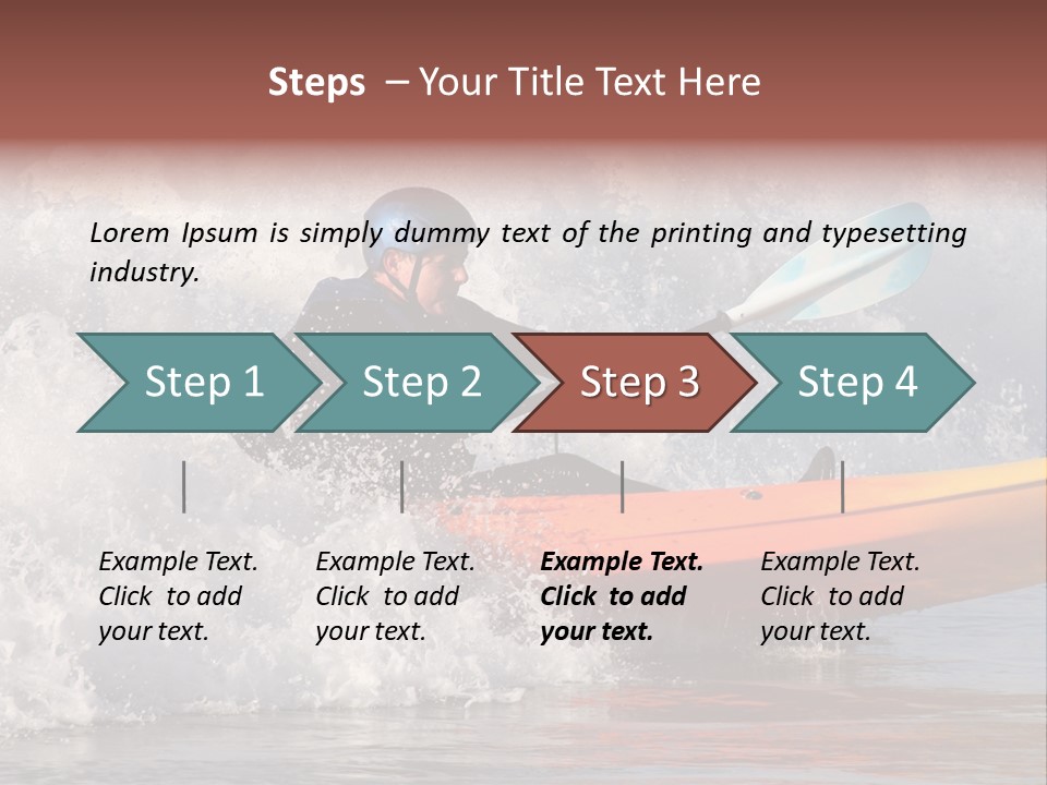 Kayak Surfing PowerPoint Template