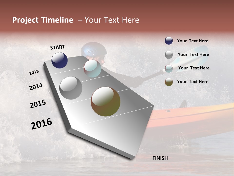 Kayak Surfing PowerPoint Template