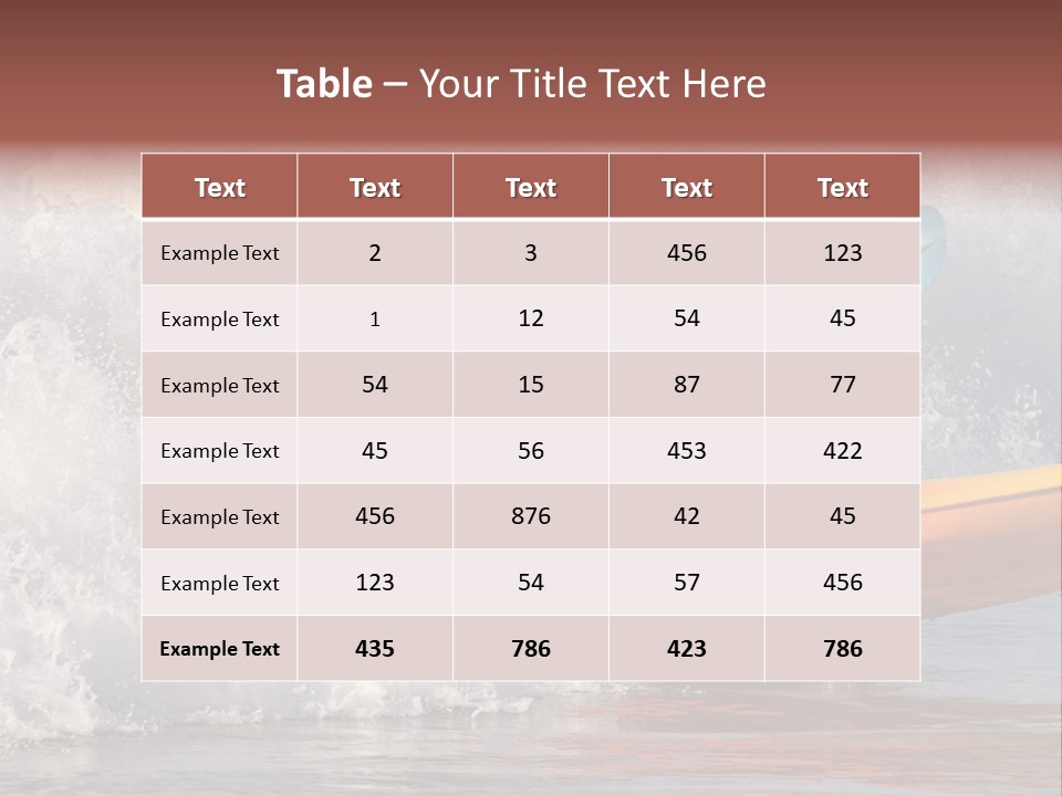 Kayak Surfing PowerPoint Template