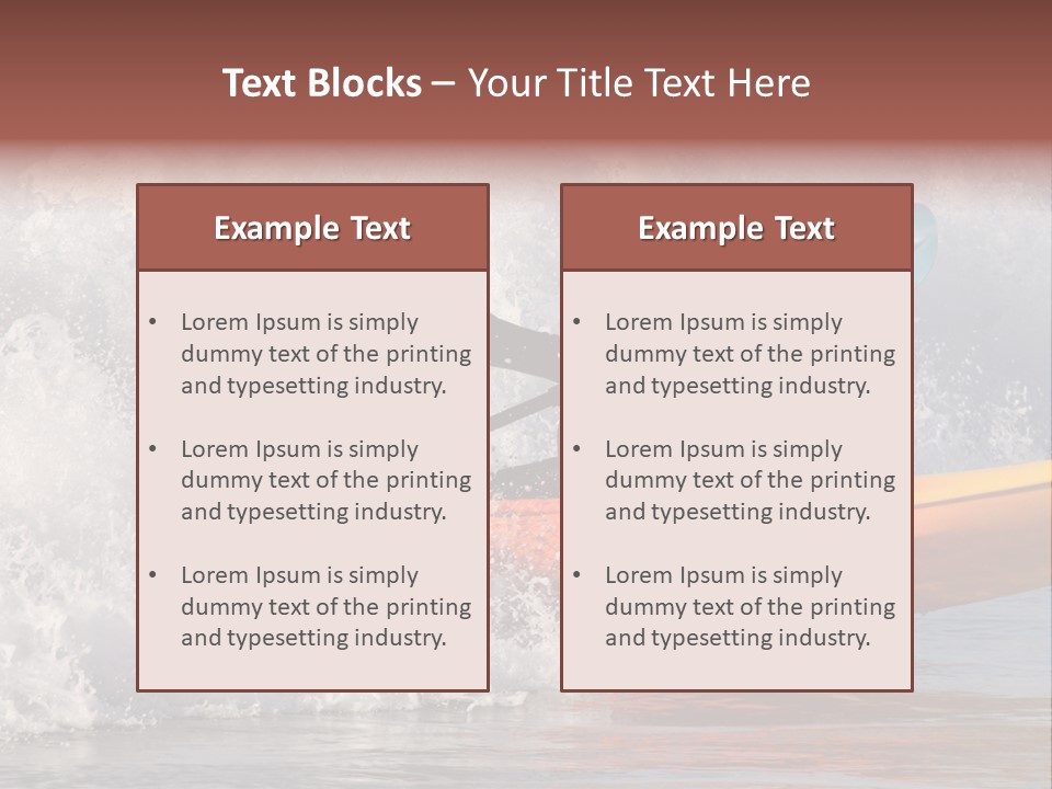 Kayak Surfing PowerPoint Template