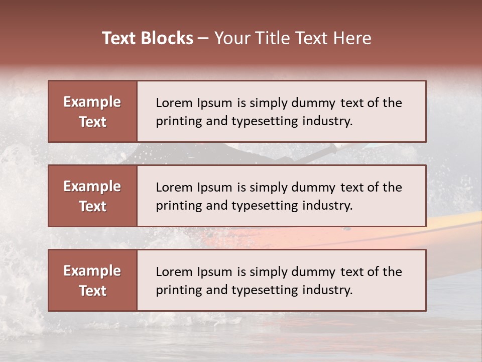 Kayak Surfing PowerPoint Template