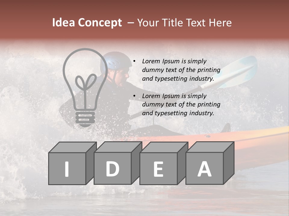 Kayak Surfing PowerPoint Template