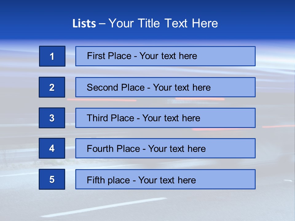 A Blue Truck Driving Down A Road With A Blue Tarp Over It PowerPoint Template