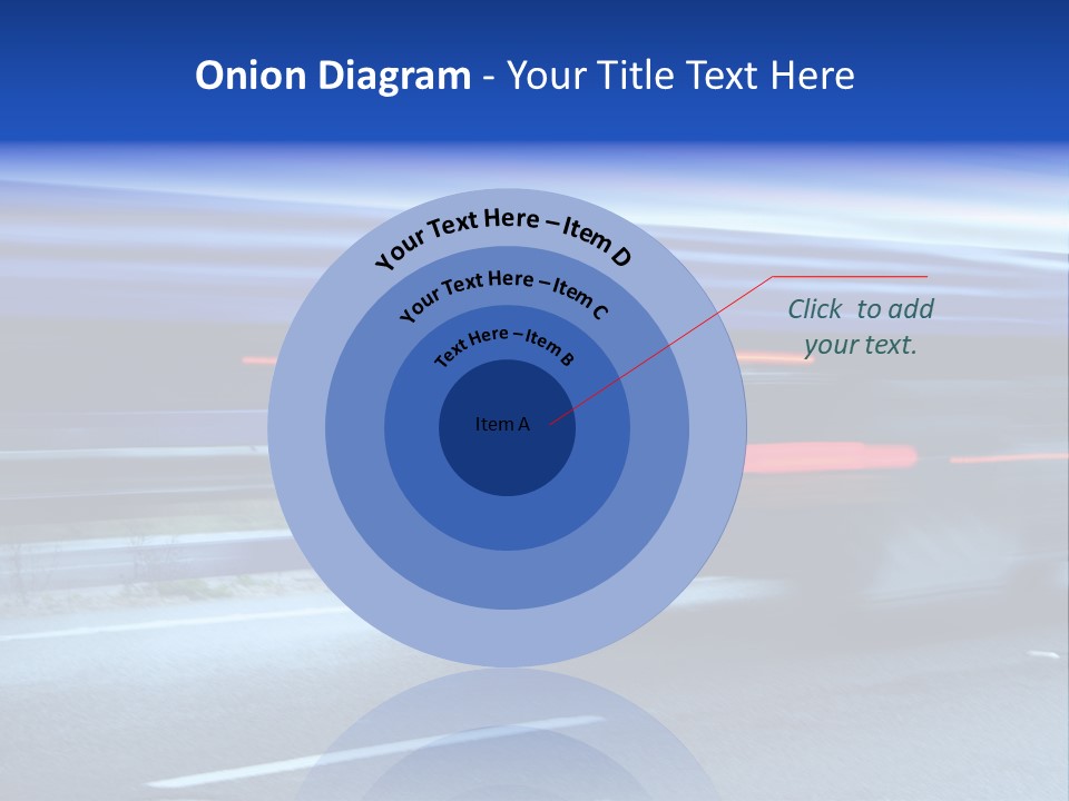 A Blue Truck Driving Down A Road With A Blue Tarp Over It PowerPoint Template