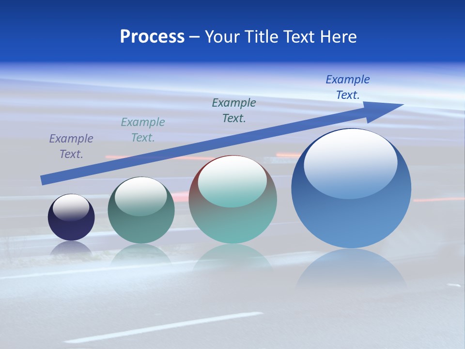 A Blue Truck Driving Down A Road With A Blue Tarp Over It PowerPoint Template