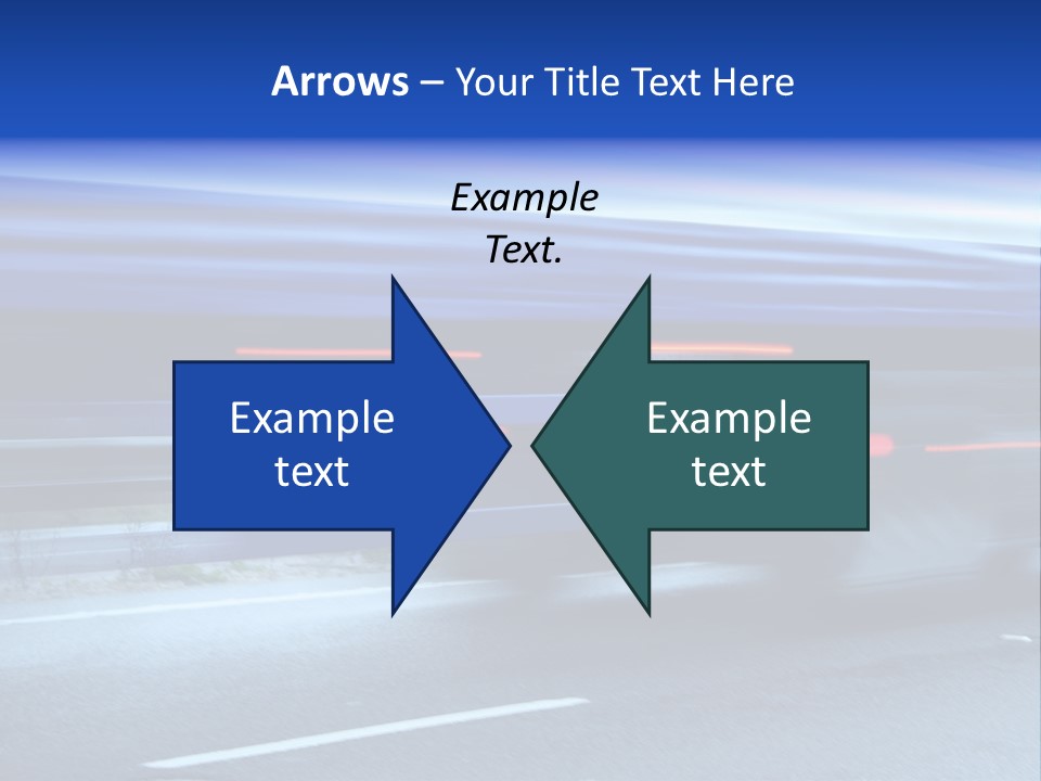 A Blue Truck Driving Down A Road With A Blue Tarp Over It PowerPoint Template