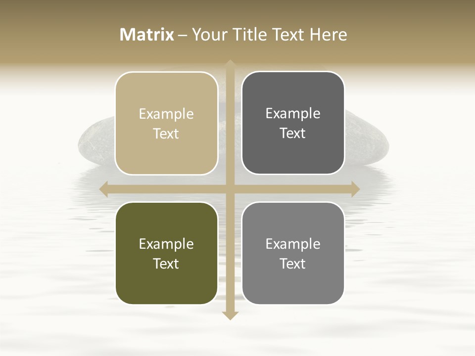 Zen Spa Stones Studio Isolated On White PowerPoint Template