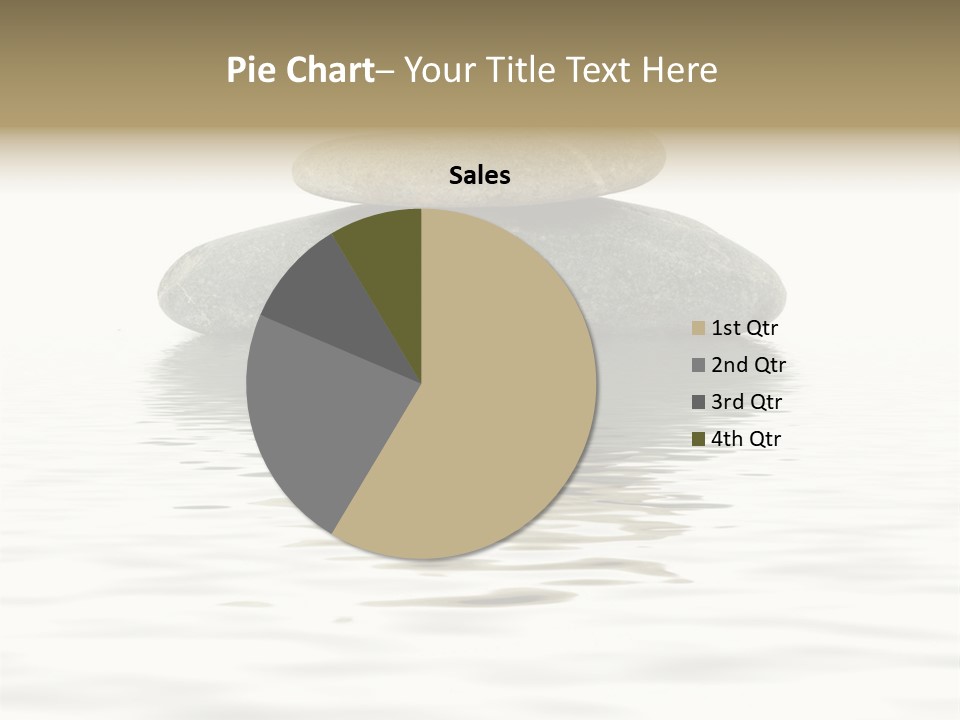 Zen Spa Stones Studio Isolated On White PowerPoint Template