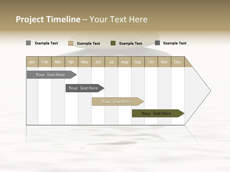 Zen Spa Stones Studio Isolated On White PowerPoint Template