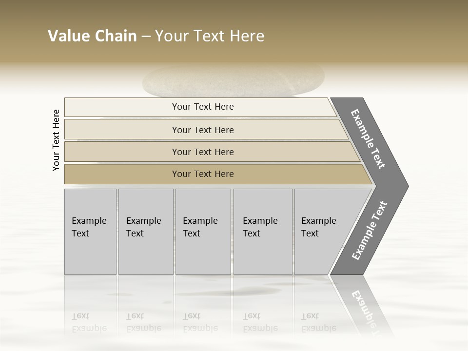 Zen Spa Stones Studio Isolated On White PowerPoint Template