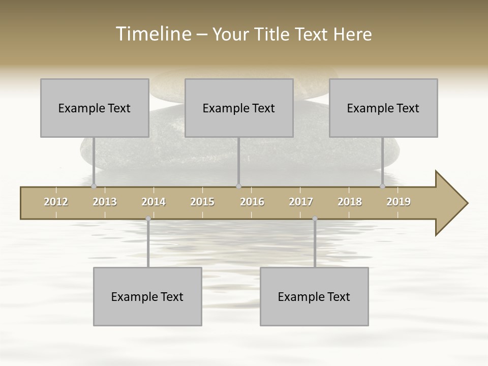 Zen Spa Stones Studio Isolated On White PowerPoint Template