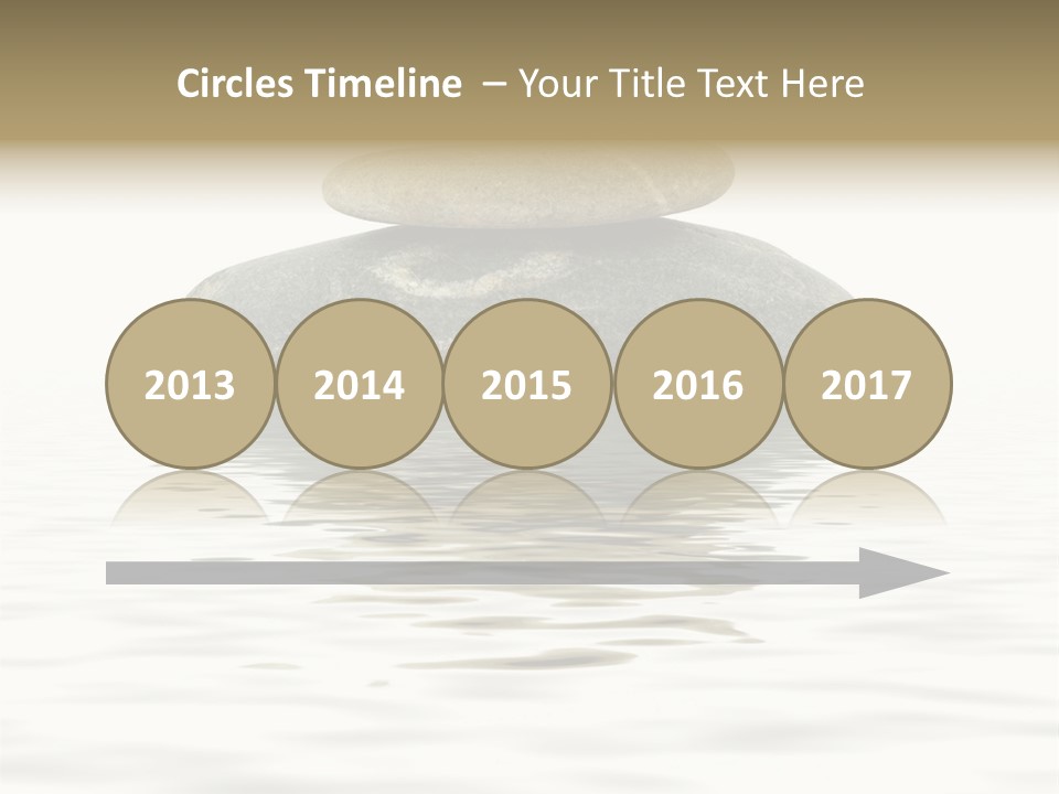 Zen Spa Stones Studio Isolated On White PowerPoint Template