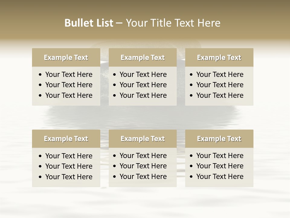 Zen Spa Stones Studio Isolated On White PowerPoint Template