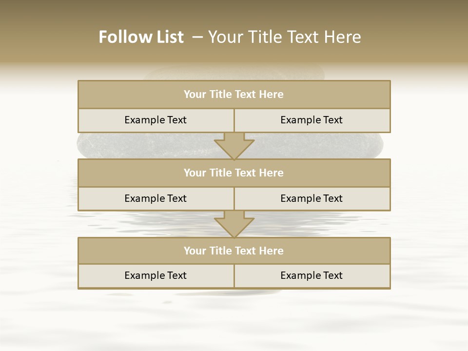 Zen Spa Stones Studio Isolated On White PowerPoint Template