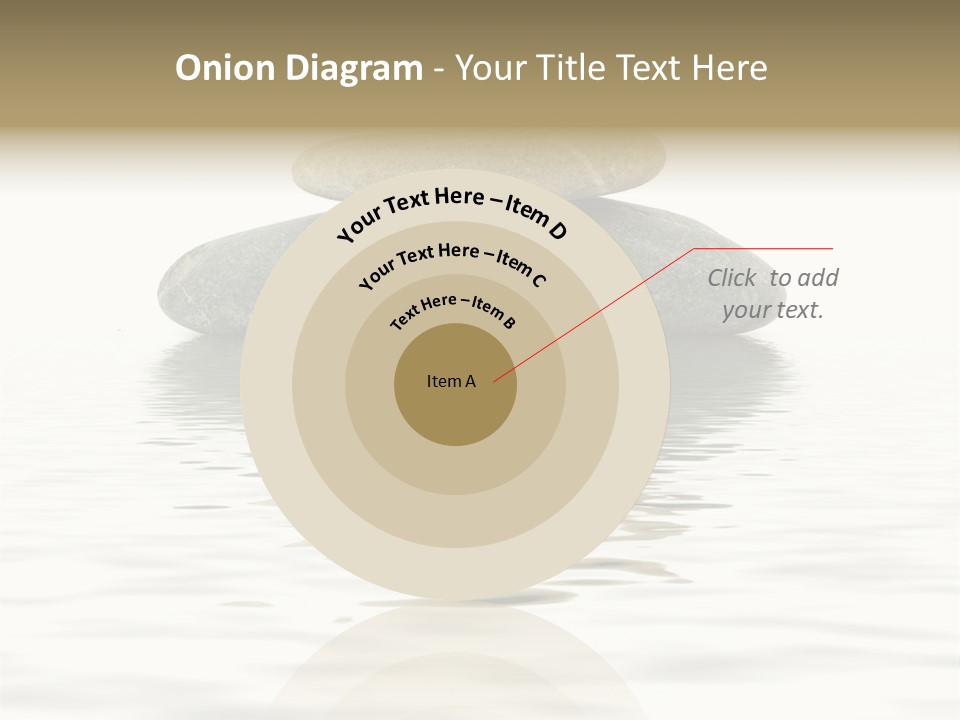 Zen Spa Stones Studio Isolated On White PowerPoint Template