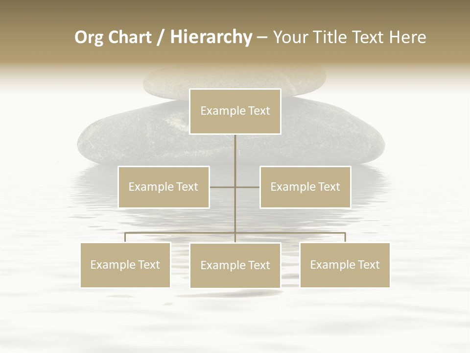 Zen Spa Stones Studio Isolated On White PowerPoint Template