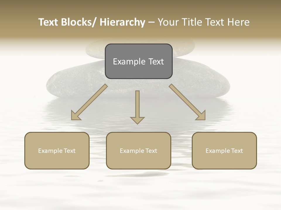 Zen Spa Stones Studio Isolated On White PowerPoint Template