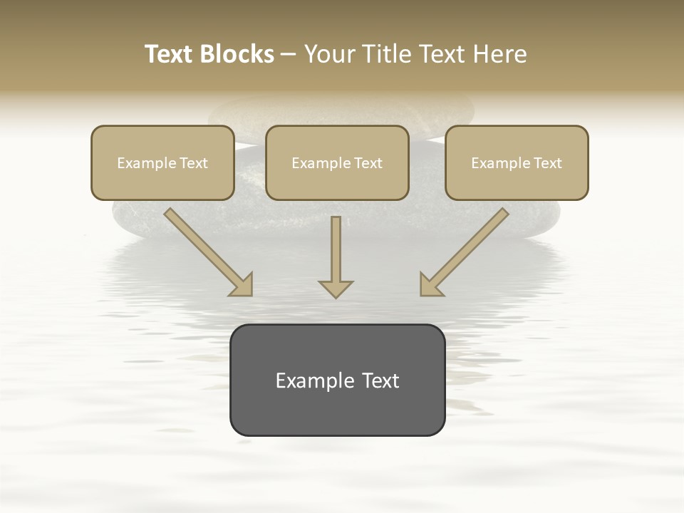 Zen Spa Stones Studio Isolated On White PowerPoint Template