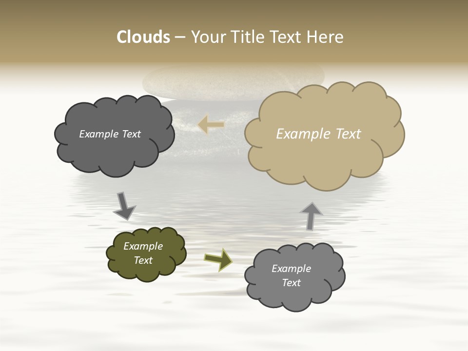 Zen Spa Stones Studio Isolated On White PowerPoint Template