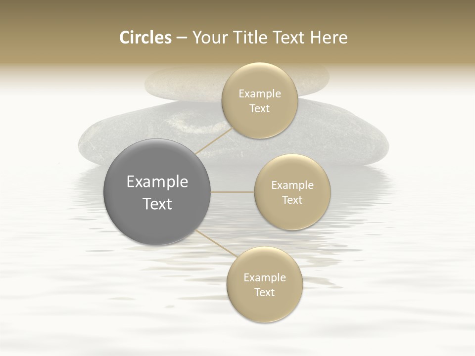 Zen Spa Stones Studio Isolated On White PowerPoint Template