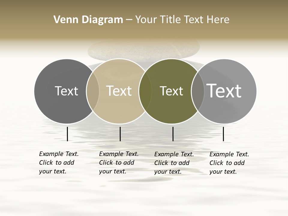 Zen Spa Stones Studio Isolated On White PowerPoint Template