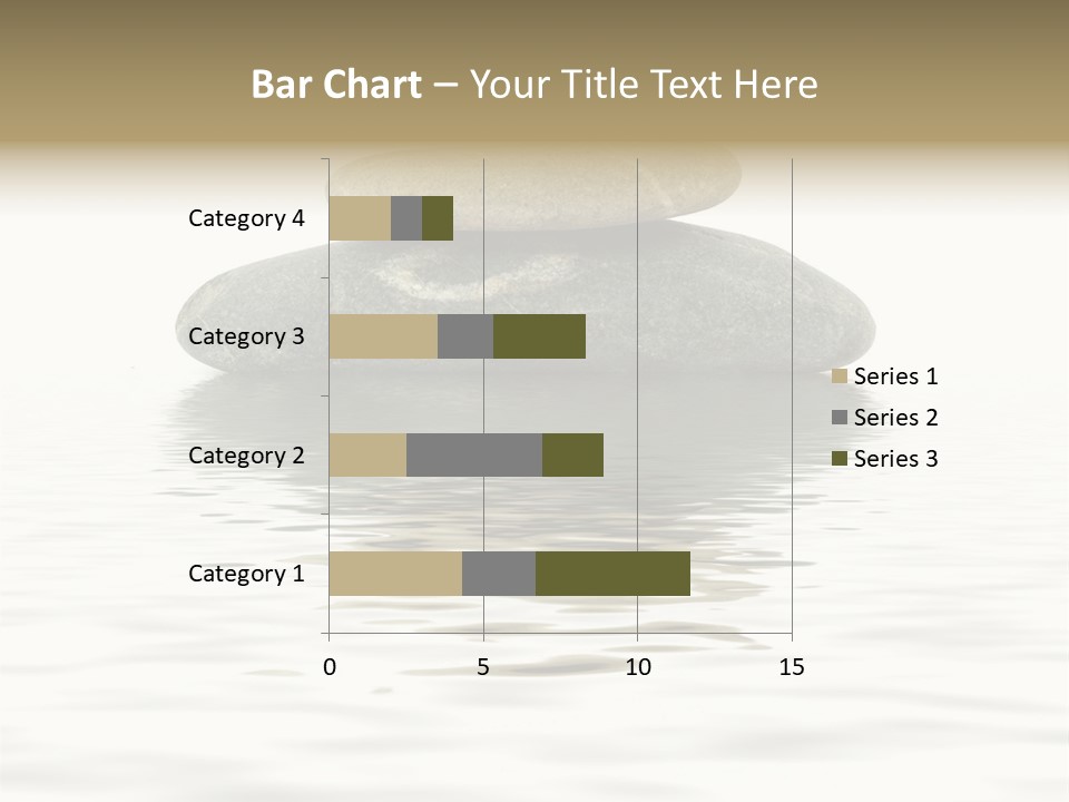 Zen Spa Stones Studio Isolated On White PowerPoint Template