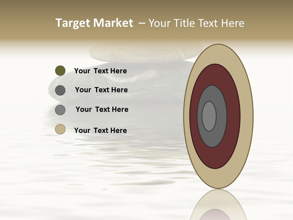 Zen Spa Stones Studio Isolated On White PowerPoint Template