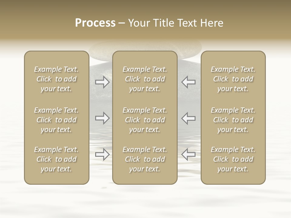 Zen Spa Stones Studio Isolated On White PowerPoint Template