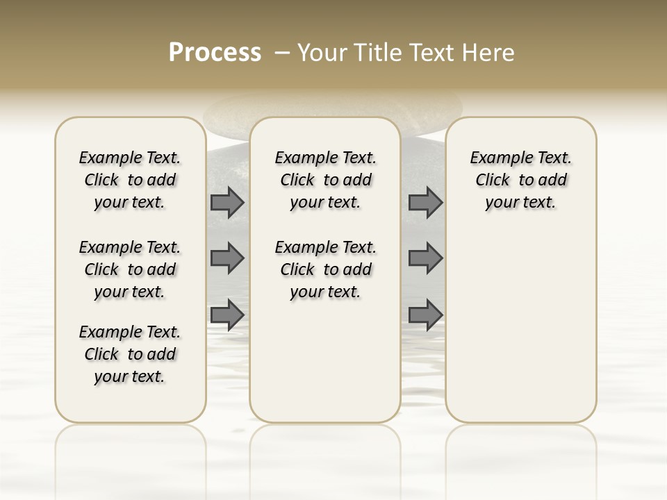 Zen Spa Stones Studio Isolated On White PowerPoint Template