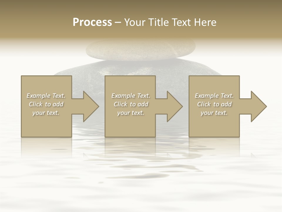 Zen Spa Stones Studio Isolated On White PowerPoint Template