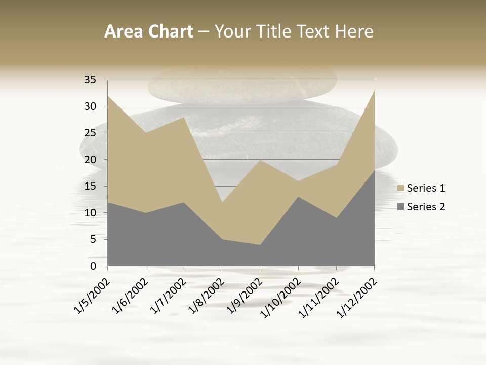 Zen Spa Stones Studio Isolated On White PowerPoint Template