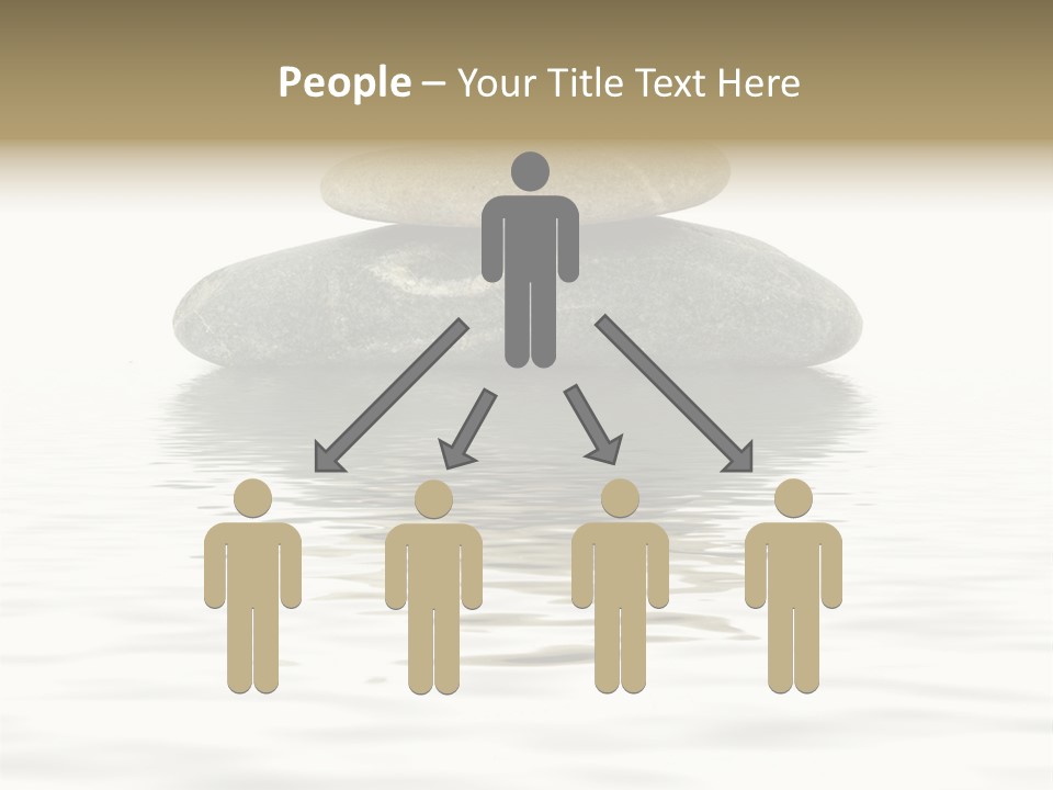 Zen Spa Stones Studio Isolated On White PowerPoint Template