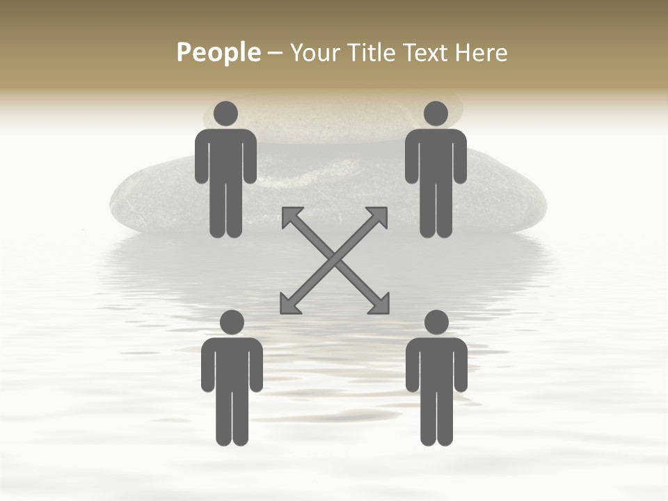 Zen Spa Stones Studio Isolated On White PowerPoint Template