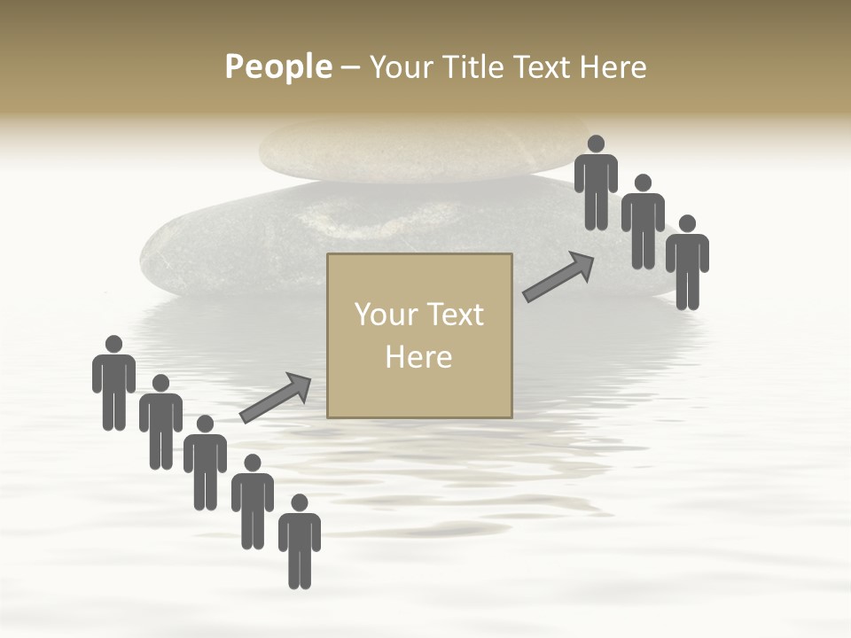 Zen Spa Stones Studio Isolated On White PowerPoint Template