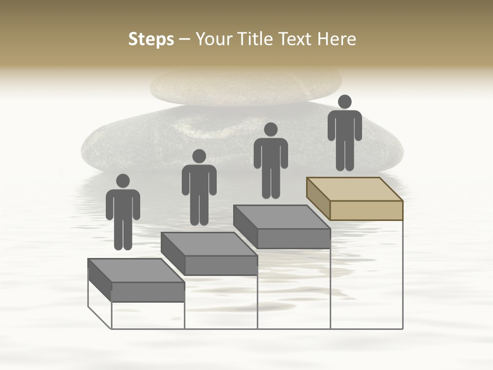 Zen Spa Stones Studio Isolated On White PowerPoint Template