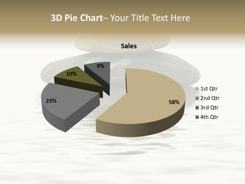 Zen Spa Stones Studio Isolated On White PowerPoint Template