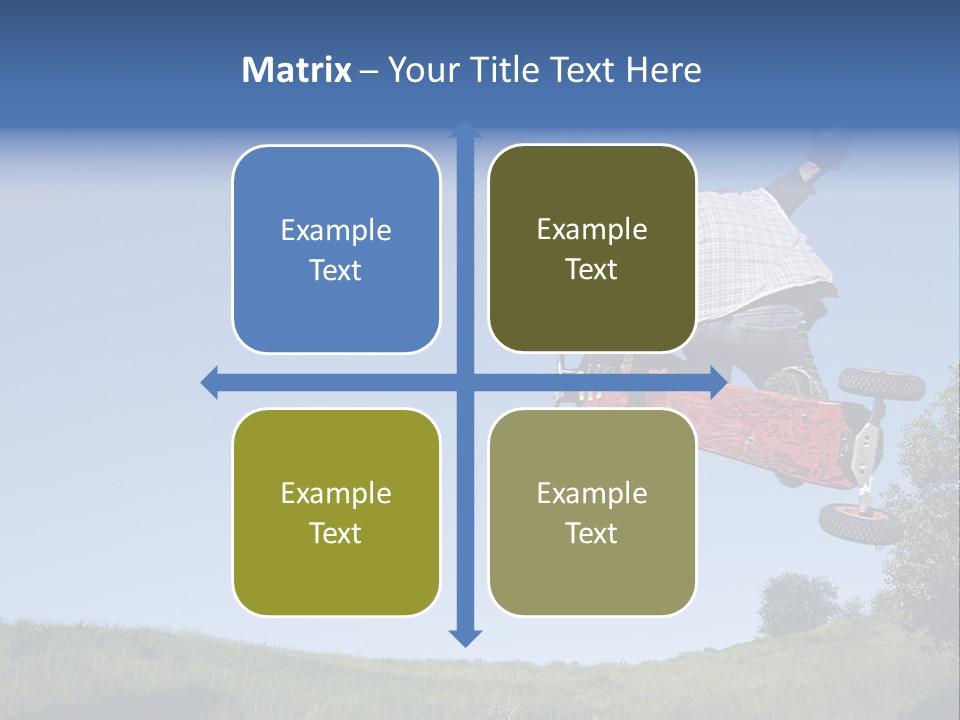 A Man Jumping From Dirt Kicker PowerPoint Template