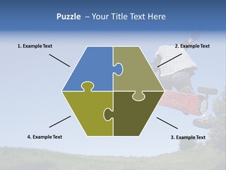 A Man Jumping From Dirt Kicker PowerPoint Template