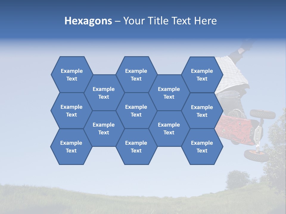 A Man Jumping From Dirt Kicker PowerPoint Template