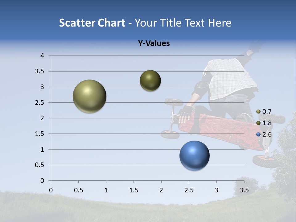 A Man Jumping From Dirt Kicker PowerPoint Template